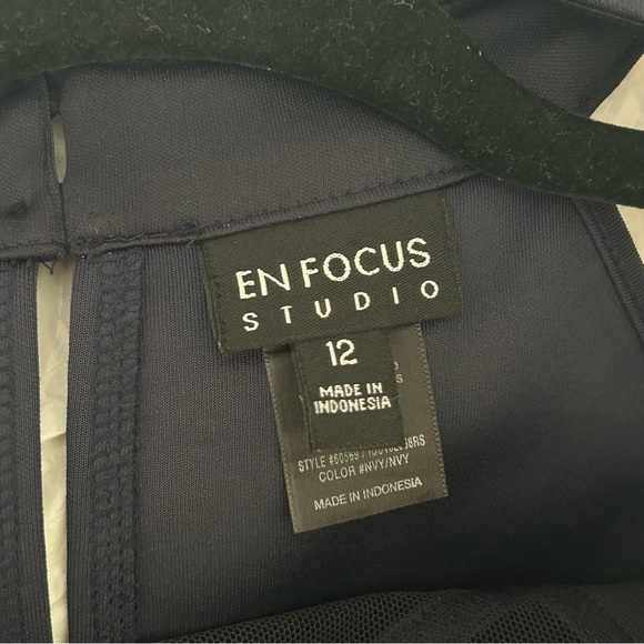 Enfocus Studio Blue Halter Sheath Midi Dress - Picture 5 of 6